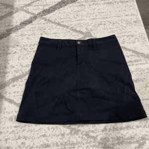 Athleta Black Dipper Cargo Skort with Mesh Short